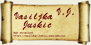 Vasiljka Juškić vizit kartica